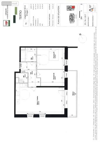 Location - Appartement Lesquin 59810 3 pièces 66 m 2