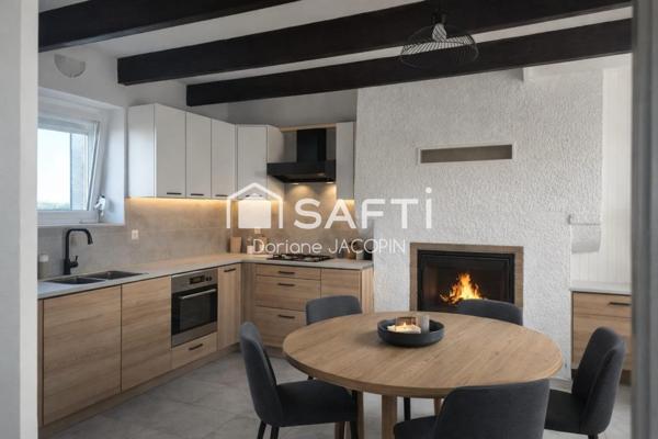 Ensemble immobilier de 130 m2, en campagne, proche de la mer.