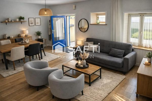 Ensemble immobilier de 130 m2, en campagne, proche de la mer.