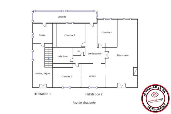 Maison à vendre 6 pièces de 128 m²