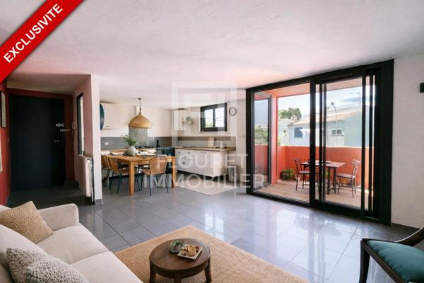 Appartement atypique 114 m² avec jardin, balcon et solarium - Centre d'Argelès-sur-Mer