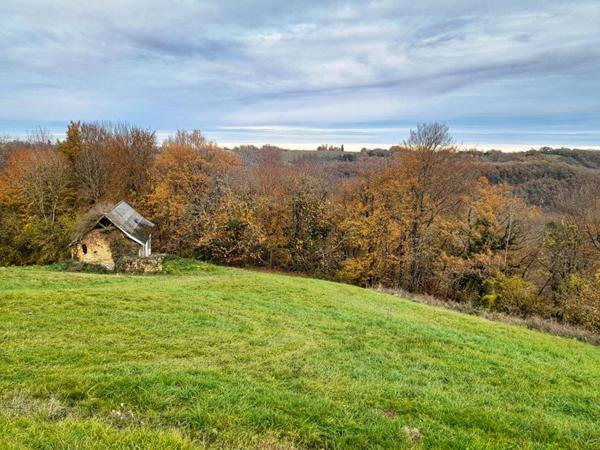 Propriété à rénover avec grand terrain et panorama sur les Pyrénées