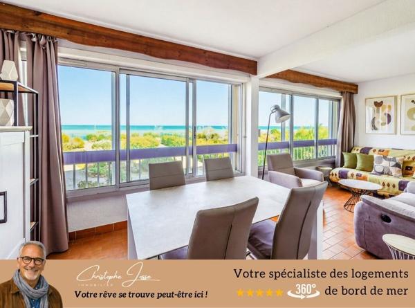 Appartement  4-6 couchages face mer