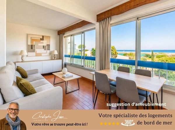 Appartement  4-6 couchages face mer