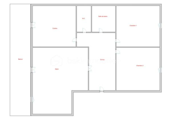 Appartement de 59 m²