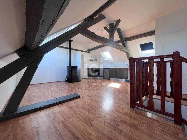 À LOUER DUPLEX T3 AVEC VUE SUR LA LOIRE 86m² au sol