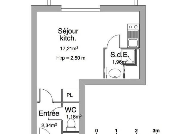Location Studio 22.69 m² - 22/24/26 RUE AUGUSTE RENOIR Limoges 87000