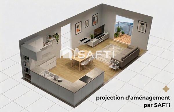 À vendre – Appartement à Tavaux 89m2