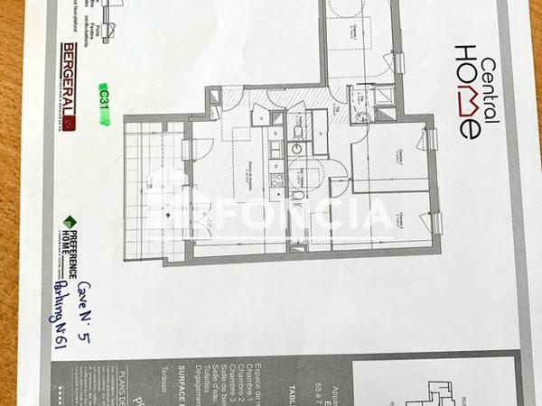 Location Appartement 4 pièces 74.3 m² - 20 - 22 RUE PIERRE CURIE Bezons 95870