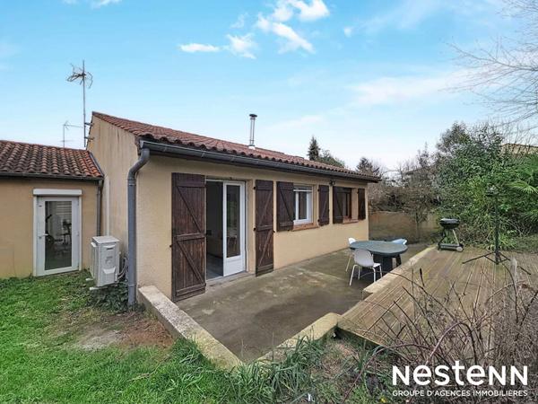 Maison de ville plain-pied - Castanet-Tolosan centre - 100 m² - Jardin 450 m² - Garage - Calme - DPE C
