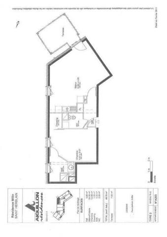 Appartement 2 pièces                                        - 44800 Saint-Herblain - Atlantis Réf : 12528