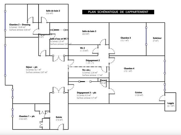 Appartement
         5 pièces
        - 165 m² 685 000 € *