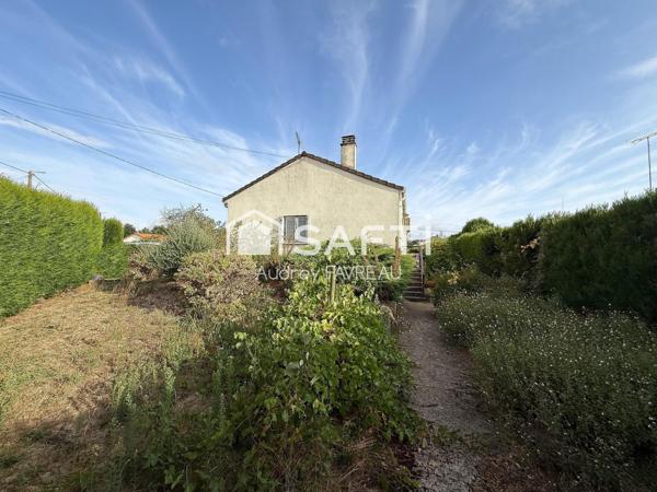 Maison de plain-pied, 3 chambres, garage, jardin