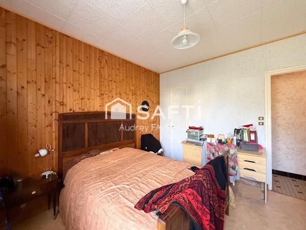 Maison de plain-pied, 3 chambres, garage, jardin