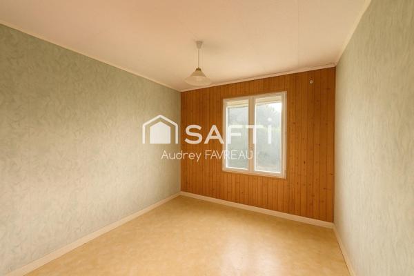 Maison de plain-pied, 3 chambres, garage, jardin