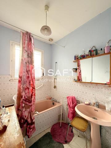 Maison de plain-pied, 3 chambres, garage, jardin