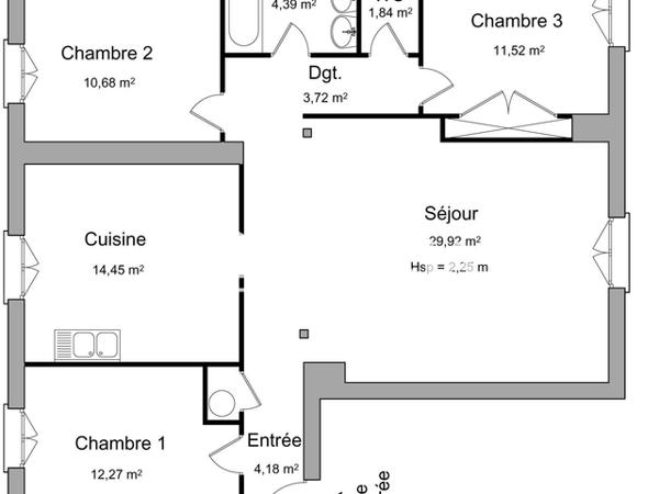 Location Appartement 4 pièces 92.97 m² - 34 ECHERY Sainte-marie-aux-mines 68160