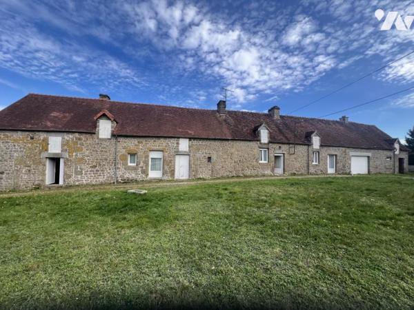 LA FERTE MACE, longère sur terrain de 6670 m² en bordure de ville