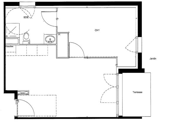 Appartement 2 pièces - 41 m² Exclusivité efficity