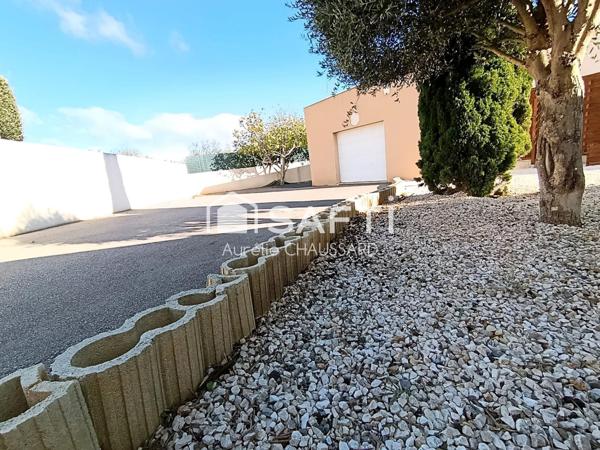 plein pied, 4 faces, 4 chambres, jardin, piscine, garage