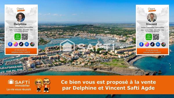 SERIGNAN - APPARTEMENT T2 - 39 M² - TERRASSE ET JARDIN