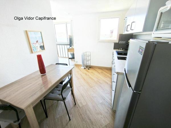 CAP D'AGDE Appartement à vendre 2 pièces avec cabine surface totale au sol 35,02 m² et parking privatif