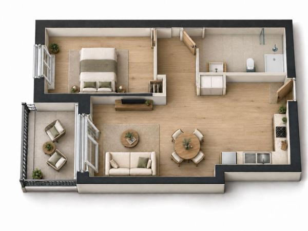Appartement (neuf) à vendre 2 pièces 48 m² Sainte-Geneviève-des-Bois