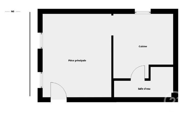 Appartement F1 à vendre  1 pièce - 25,84 m2 MONTREUIL - 93