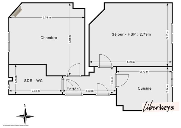 2 PIÈCES – LIMITE MONTREUIL – CAVE