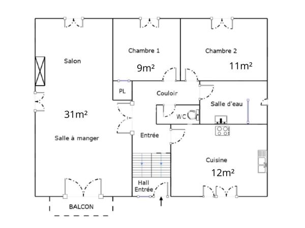 Maison
         4 pièces
        - 97 m² 138 000 € *