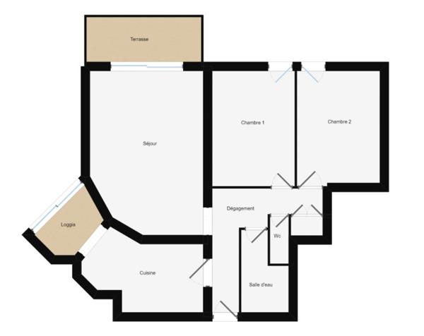 Appartement à L'orée du bois - 3 pièces 67.53 m² - Cave et place de parking