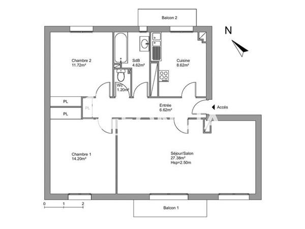 Location Appartement 4 pièces 74.36 m² - 11 RUE PAUL SIMMINGER Montigny Les Metz 57950