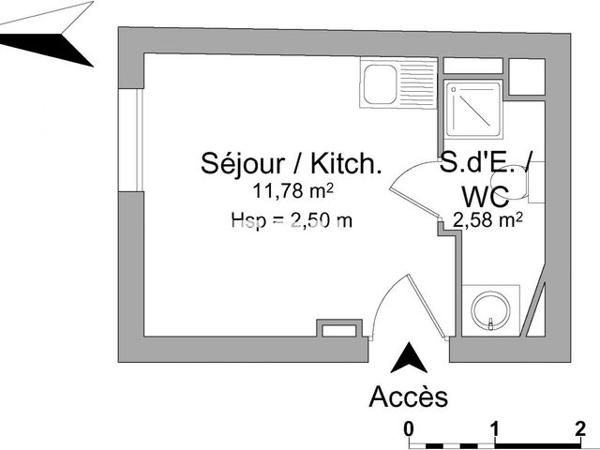 Location Studio 14.4 m² - 46 RUE GABRIEL VICAIRE Bourg En Bresse 01000
