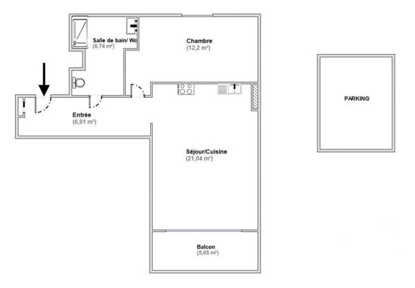 Appartement à vendre 2 pièces 47 m² Bobigny