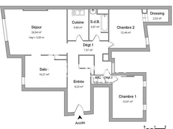 Location Appartement 4 pièces 88.4 m² - 18-20-22 PLACE DE LA HALLE Sedan 08200