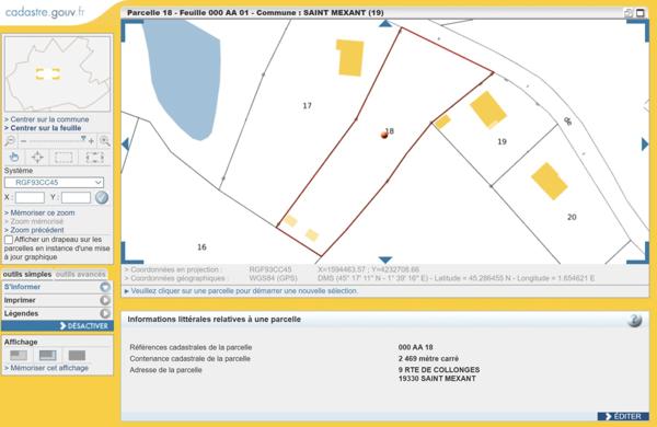 Terrain à vendre - 2 469,00 m² - SAINT MEXANT (19)