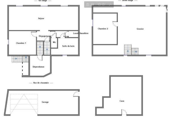 A Vendre à QUIMPER, quartier d'ERGUE-ARMEL, un appartement en duplex  situé au 1er et deuxième ...