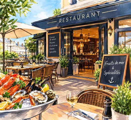 À VENDRE – RESTAURANT AVEC TERRASSES ET ACTIVITÉ DE FRUITS DE MER

Une belle opportunité pour un professionnel de la restauration souhaitant s'implanter dans un secteur touristique recherché.

Situé au cœur d'un environnement commerçant et animé, cet établissement bénéficie d'une implantation privilégiée, à proximité des commerces et des lieux de passage, offrant une belle visibilité auprès d'une clientèle locale et touristique.

Ce restaurant propose un concept associant cuisine traditionnelle, spécialités variées et produits de la mer, dans un cadre convivial et décontracté.

Les atouts de cette affaire :

Emplacement en centre-ville, au sein d'un secteur commerçant et touristique.

Espaces de restauration intérieurs et terrasses permettant de profiter pleinement des beaux jours.

Concept polyvalent associant restauration traditionnelle et offre de produits de la mer.

Carte diversifiée répondant aux attentes d'une clientèle familiale, touristique et locale.

Possibilité d'accueil de groupes et de privatisation.

Établissement bénéficiant d'une présence sur les principales plateformes d'avis et de réservation.

Activité offrant des perspectives de développement et de fidélisation de la clientèle à l'année.

Un potentiel à exploiter :

Cette affaire constitue une belle opportunité pour un professionnel souhaitant reprendre une activité existante tout en y apportant sa propre identité culinaire, optimiser l'organisation de l'exploitation et développer de nouvelles sources de chiffre d'affaires.

Son environnement, ses espaces de réception et la diversité de son offre permettent d'envisager différents projets de reprise, qu'il s'agisse de poursuivre le concept actuel ou de donner une nouvelle orientation à l'établissement.

Une opportunité à découvrir pour concrétiser votre projet entrepreneurial dans un secteur à forte attractivité touristique.

Dossier complet, éléments financiers et conditions de cession communiqués après premier échange.

Renseignements et visites sur rendez-vous.