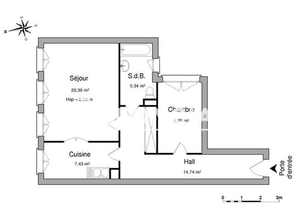 Location Appartement 2 pièces 56.6 m² - 114 GRAND-RUE 9 RUE DU BOUCLIE Strasbourg 67000