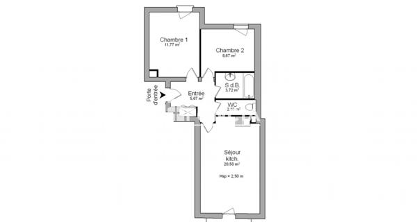 Location Appartement 3 pièces 45 m² - Landerneau 29800