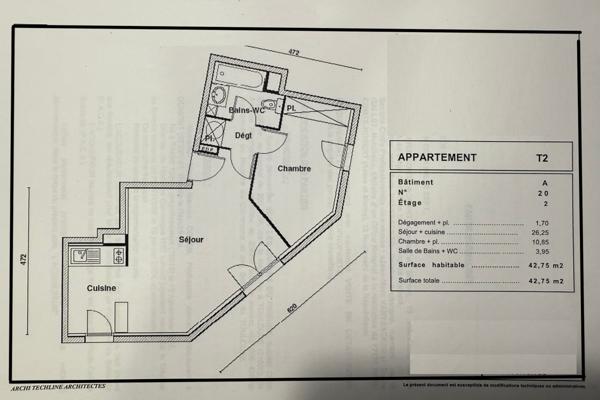 Sarcelles Village Appartement récent de 2 pièces + Pkg double!