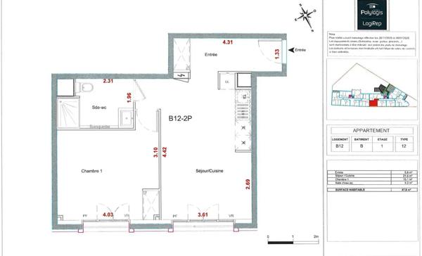 Appartement à louer à Saint-Ouen-sur-Seine (93400)