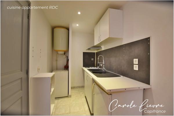 Maison avec grande terrasse, garage et appartement indépendant