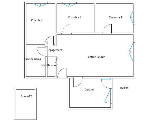Appartement à vendre 4 pièces 72 m² Saint-Priest