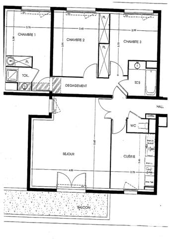 Appartement à vendre 4 pièces 87,66 m² Saint-Herblain