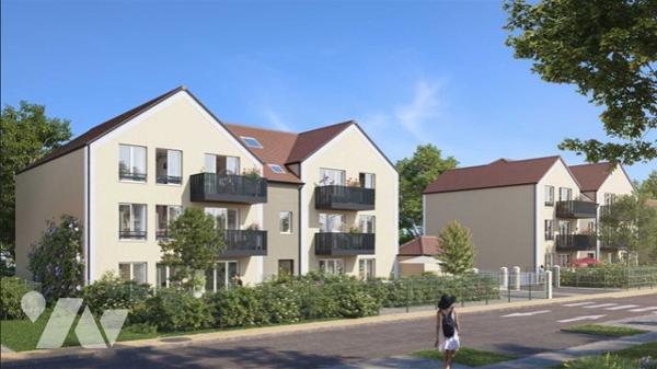 Appartement neuf 46m² – 2 pièces dont 1 chambre -  balcon – 2 parkings