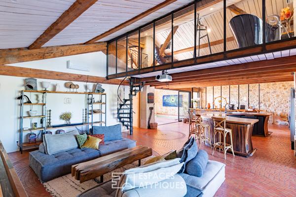 Maison d’architecte avec galerie d’art et Loft premium en bord de Canal