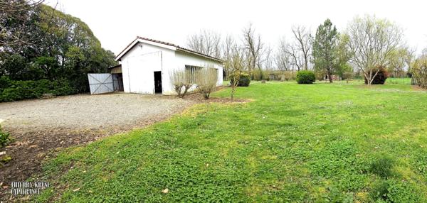 Maison quatre pièce, plain-pied, garages, sur magnifique parcelle de plus 2600m².