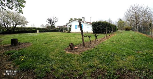 Maison quatre pièce, plain-pied, garages, sur magnifique parcelle de plus 2600m².