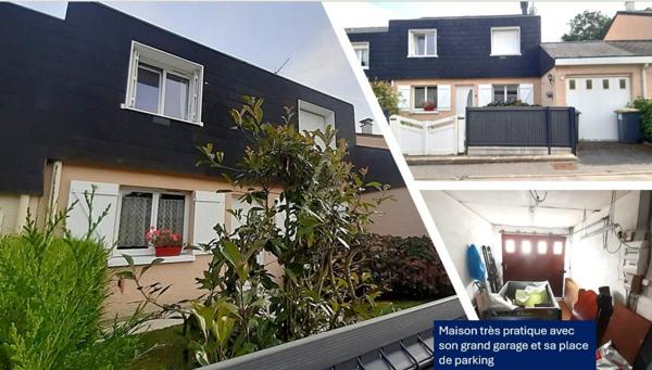 Maison contemporaine, familiale avec ses 4 chambres (5ème possible), garage et jardin au calme